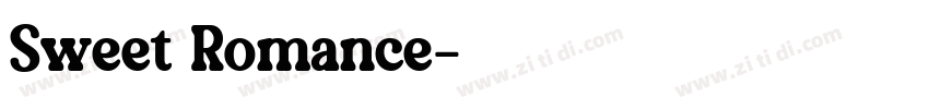 Sweet Romance字体转换